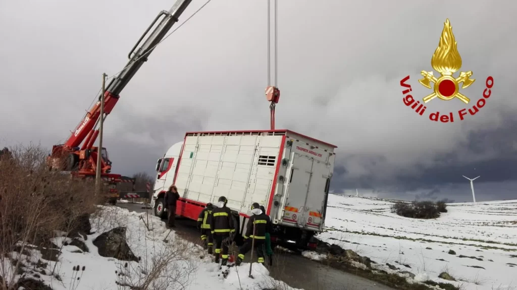 Tir recuperato a Bisaccia