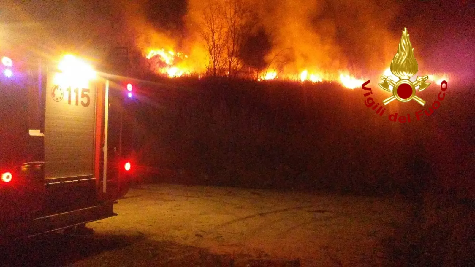 incendio a Taurasi