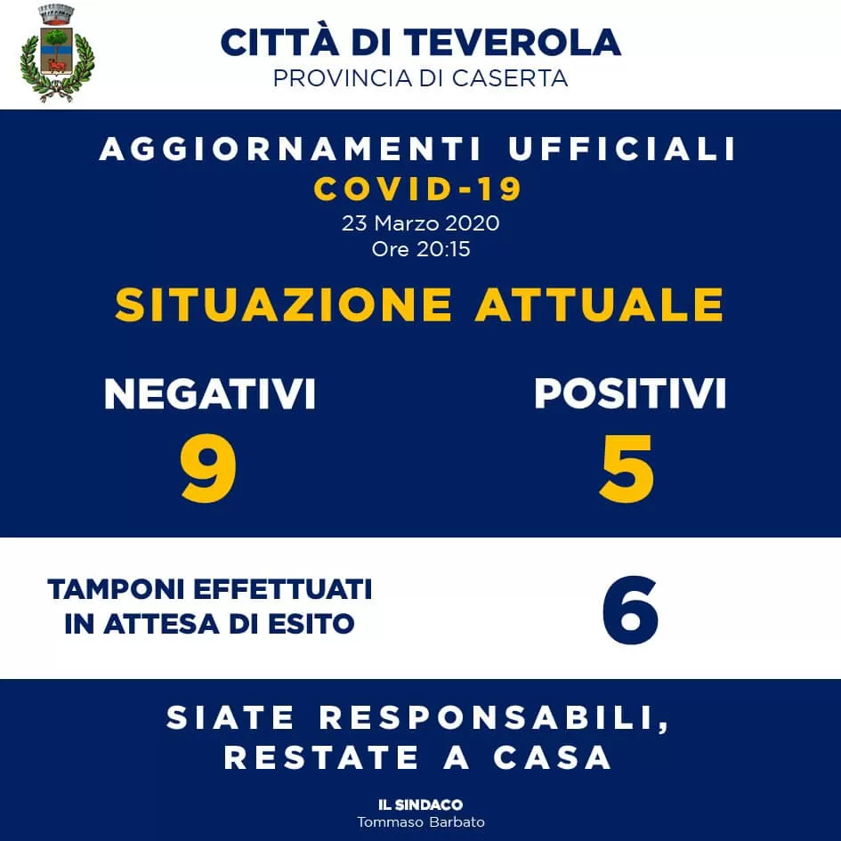 teverola caserta coronavirus 24 marzo