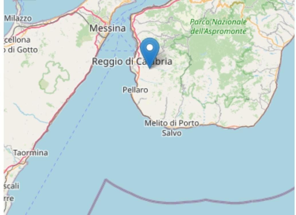 terremoto oggi Reggio di Calabria