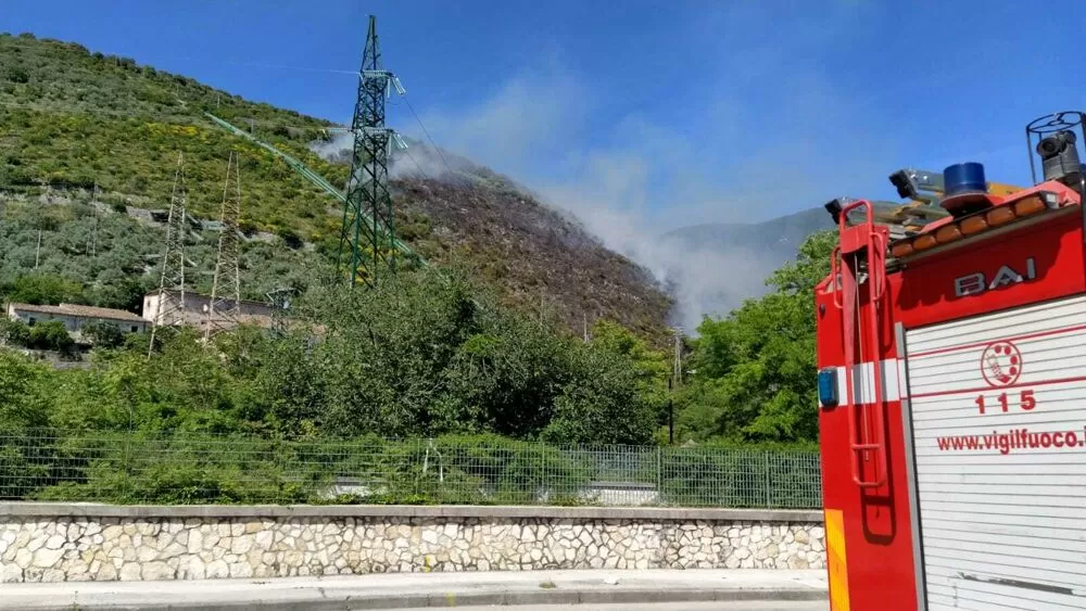 incendio piedimonte matese