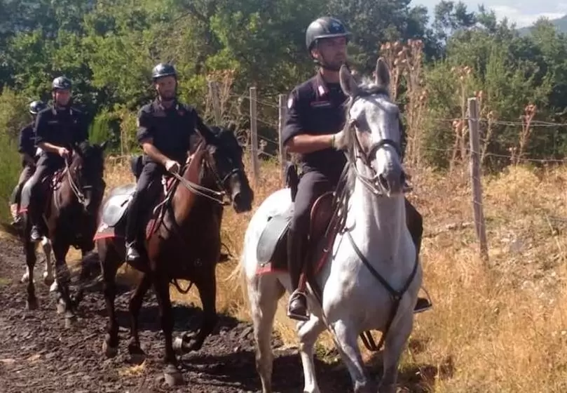 napoli-ferragosto-2021-carabinieri-controlli-cavallo