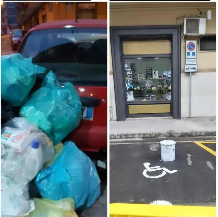 casoria-spazzatura-posto-auto-disabili-cosa-successo