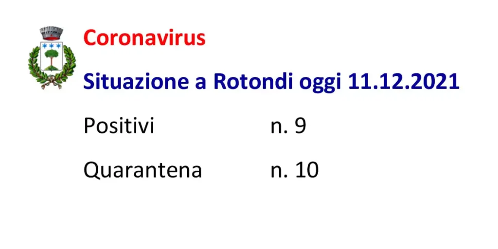 Covid Rotondi 11 dicembre