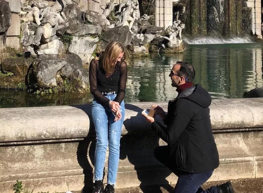 proposta matrimonio reggia di Caserta 22 gennaio