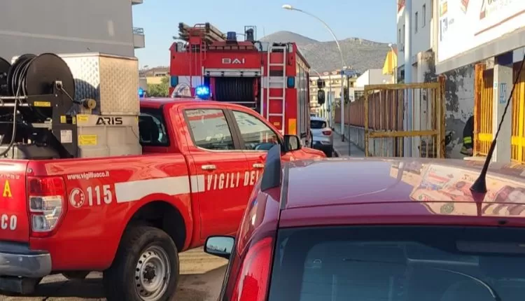 incendio Casagiove cabina Enel 17 gennaio