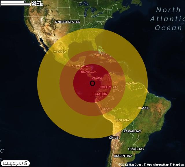 terremoto Panama 28 gennaio