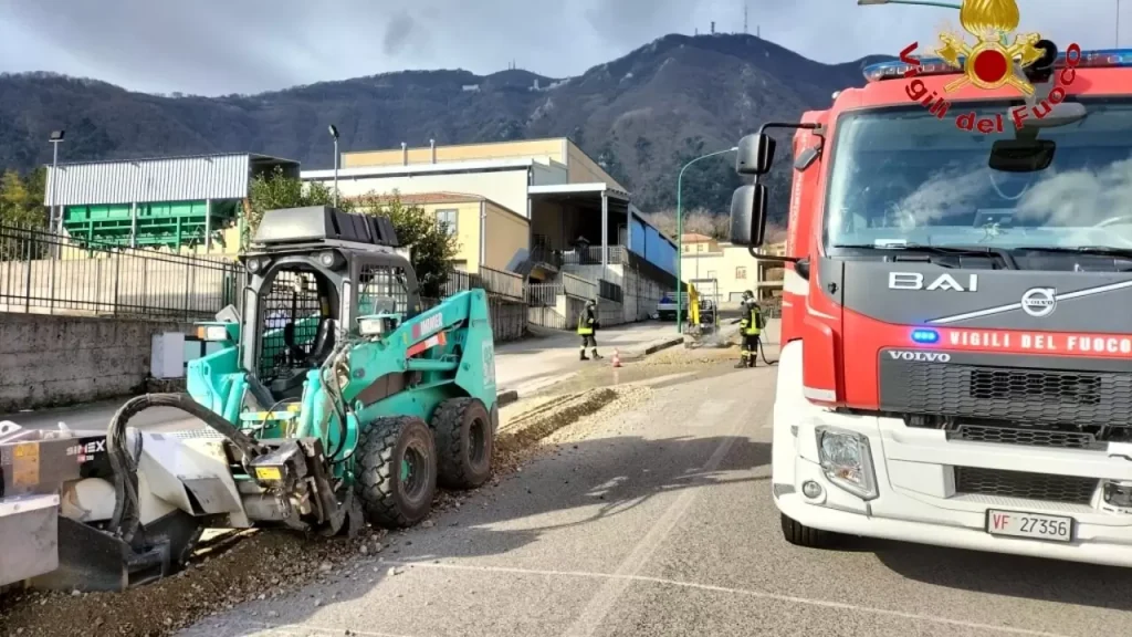 fuga gas Ospedaletto D'Alpinolo 14 febbraio