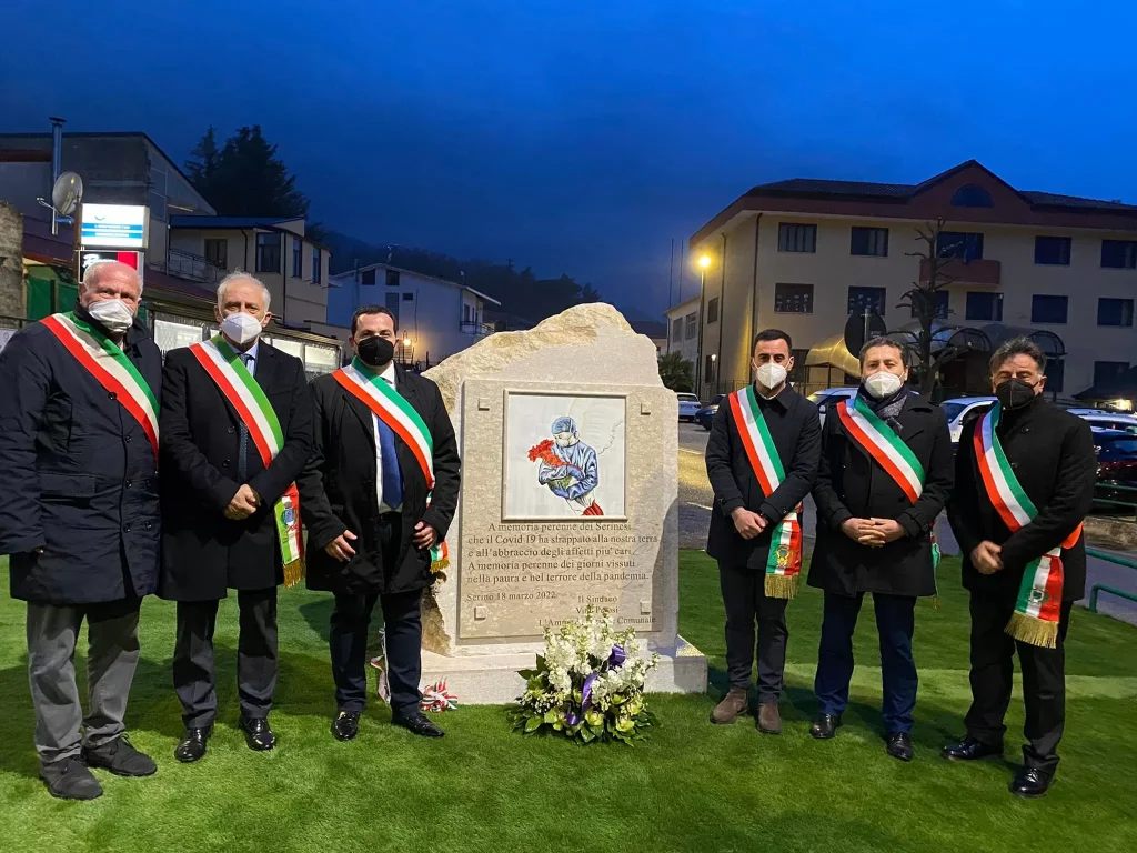 serino inaugurato monumento vittime Covid 18 marzo