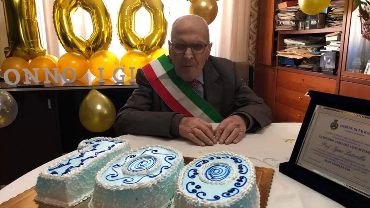 taurasi prof Latorella 100 anni 22 marzo