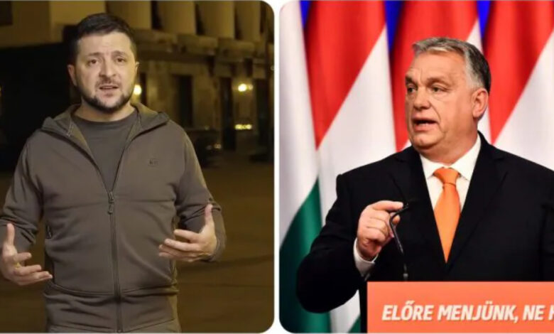 Zelensky attacca Orban 25 marzo