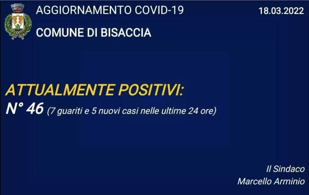 covid bisaccia 18 marzo