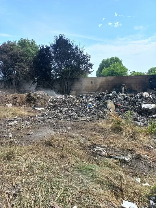 caivano incendio serbatoio abusivo