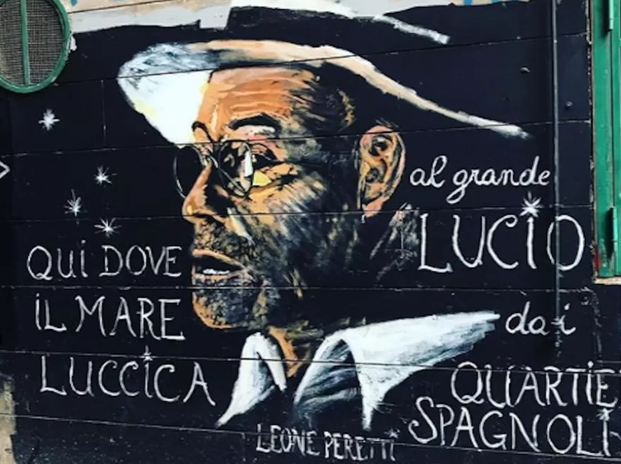 napoli vandalizzato murale lucio dalla