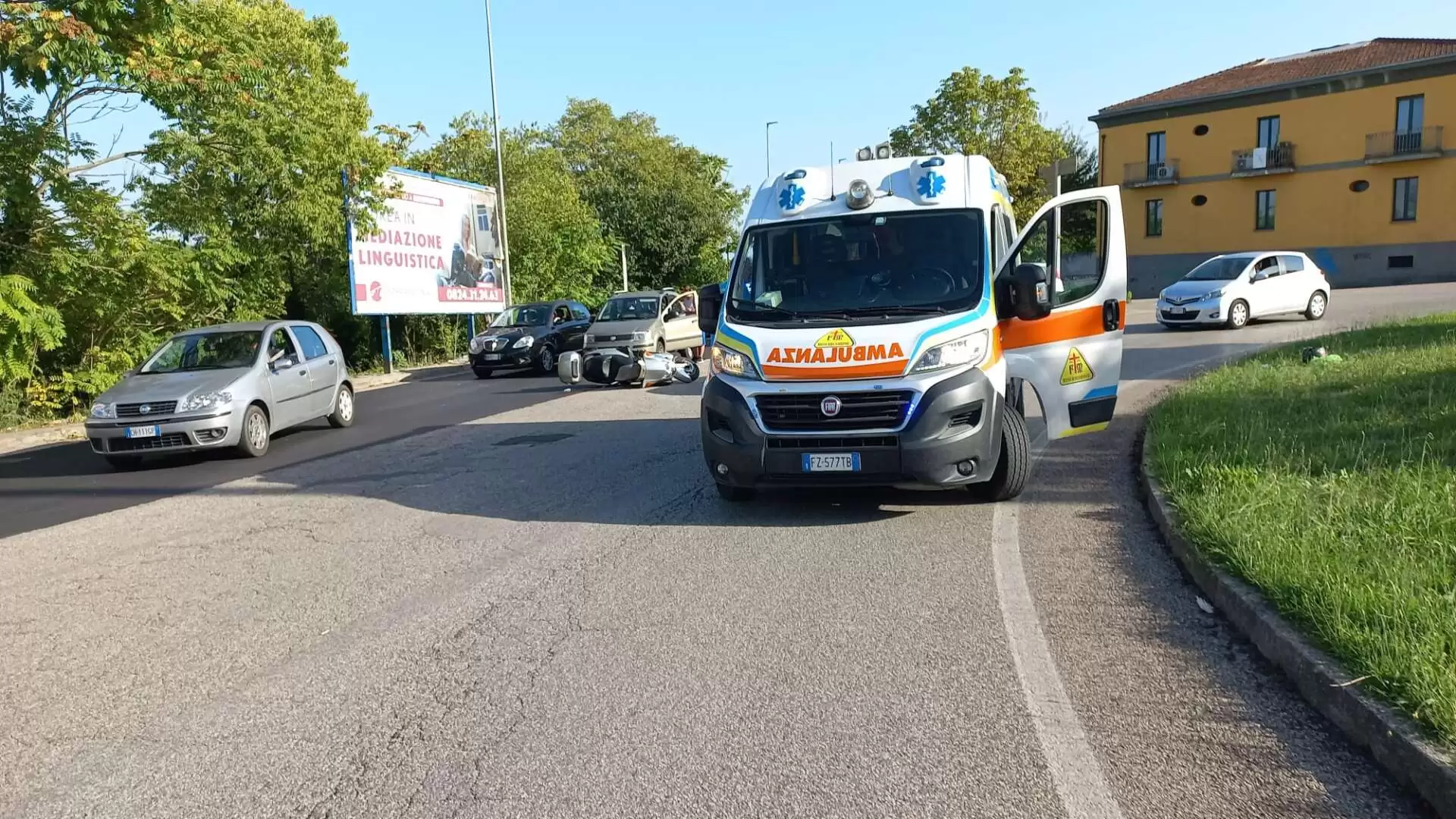 incidente auto scooter benevento