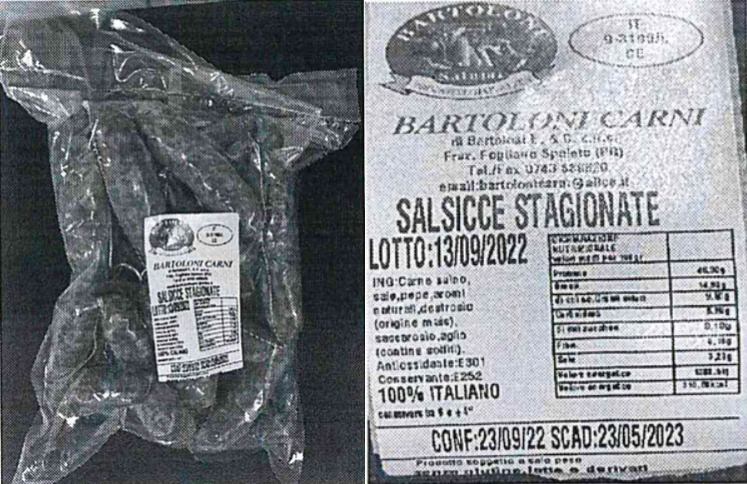 salmonella ritira salsicce stagionate