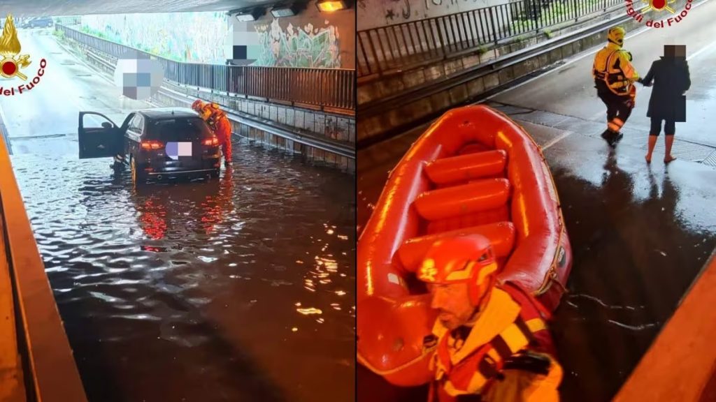 bomba acqua casertano strade chiuse