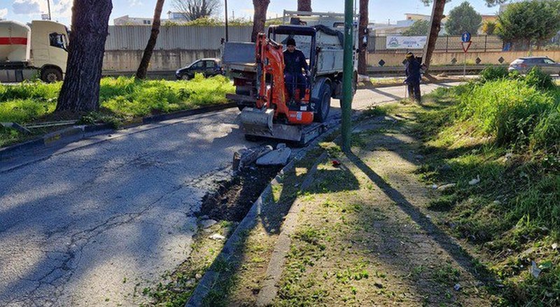 caivano pizzo lavori stradali arrestato