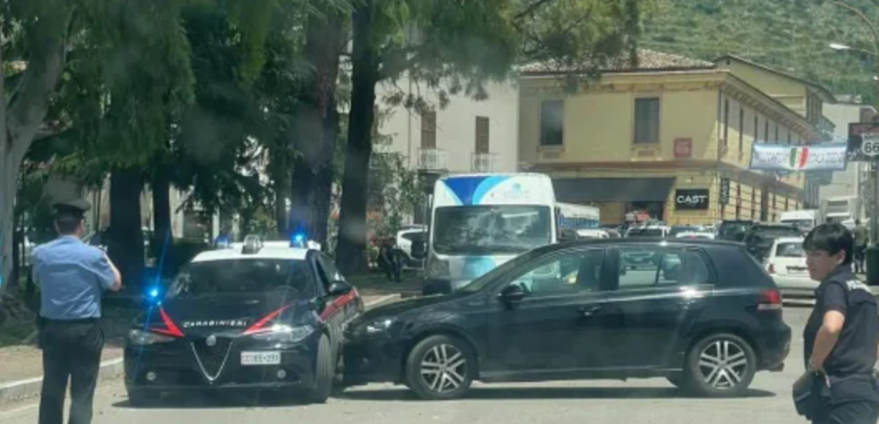 incidente Piedimonte Matese auto volante carabinieri