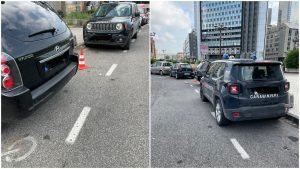 napoli carabinieri parcheggiano pista ciclabile