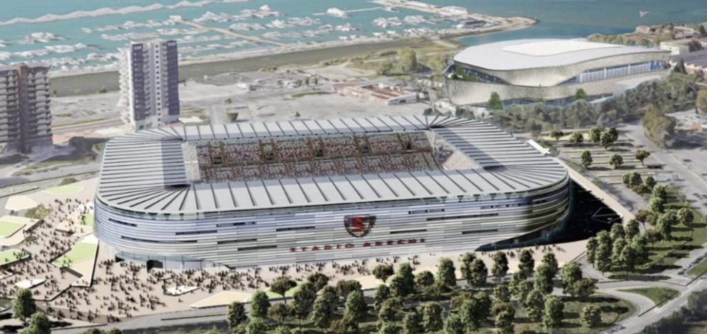 progetto lavori stadio Arechi