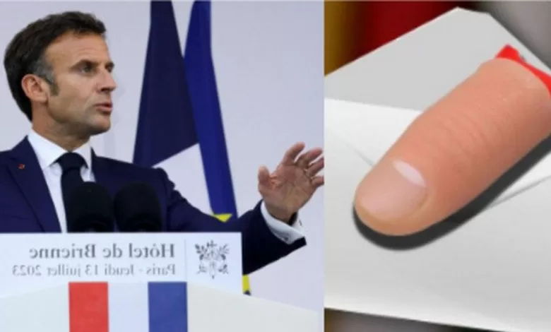 francia macron ricevuto dito mozzato posta