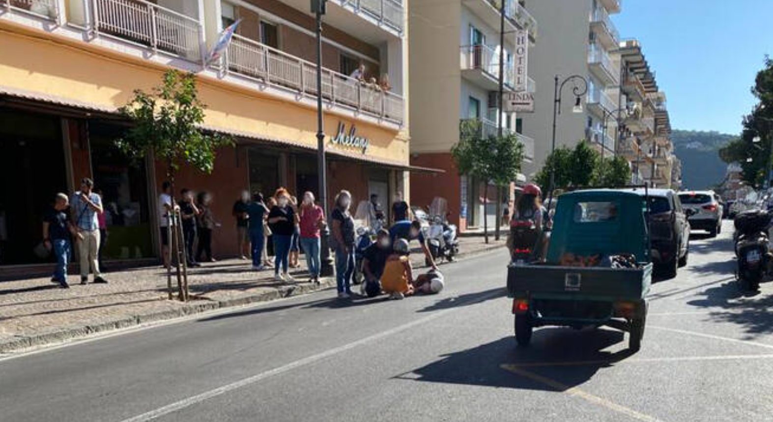 incidente Sorrento scooter