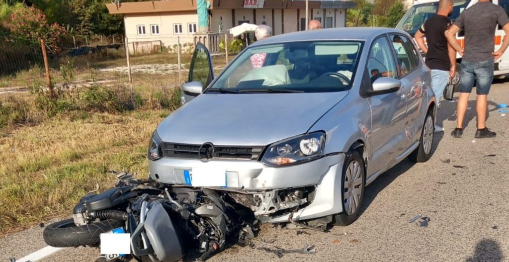 incidente auto moto san pietro infine