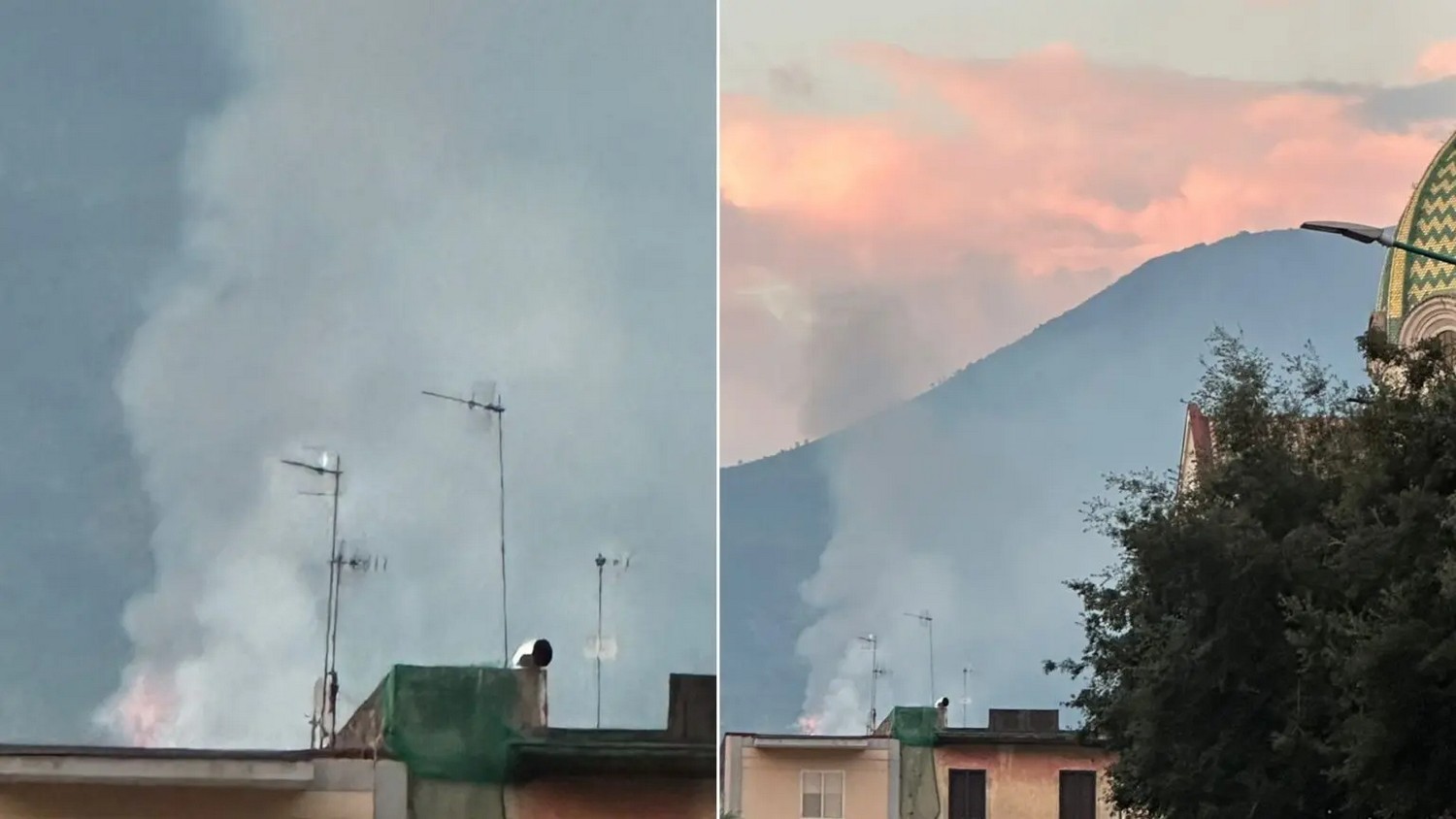 incendio torre del greco vesuvio oggi 7 settembre