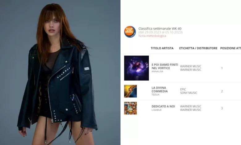 Annalisa nuovo album debutta primo posto classifica