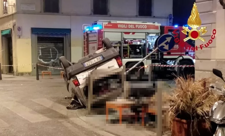 Incidente moto rubata auto Firenze morto