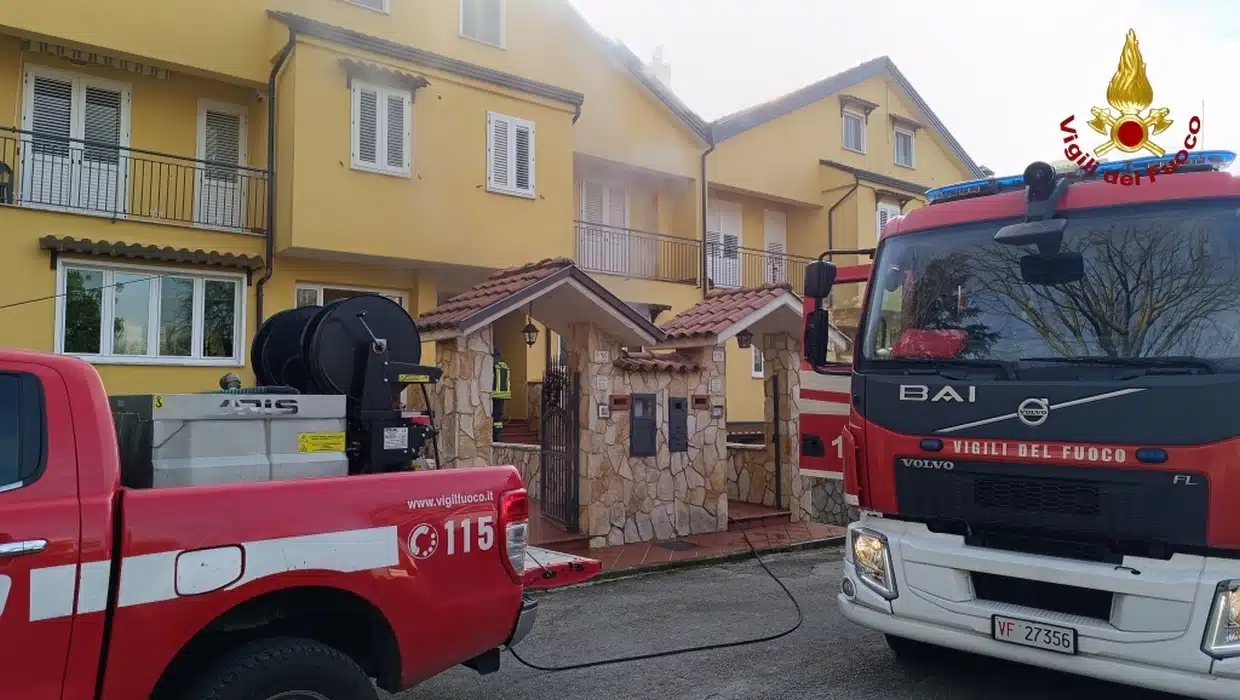 incendio villetta serino oggi 5 gennaio