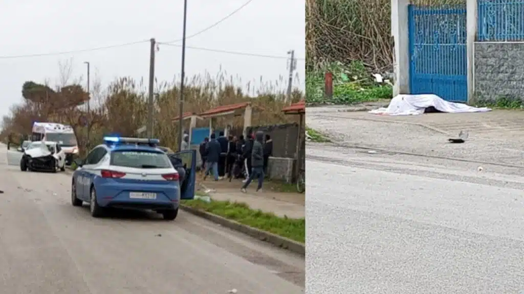 castel volturno travolto ucciso bici