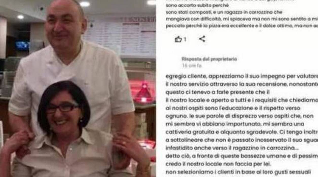 recensione pizzeria lodi seduti vicino gay disabile risposta titolari