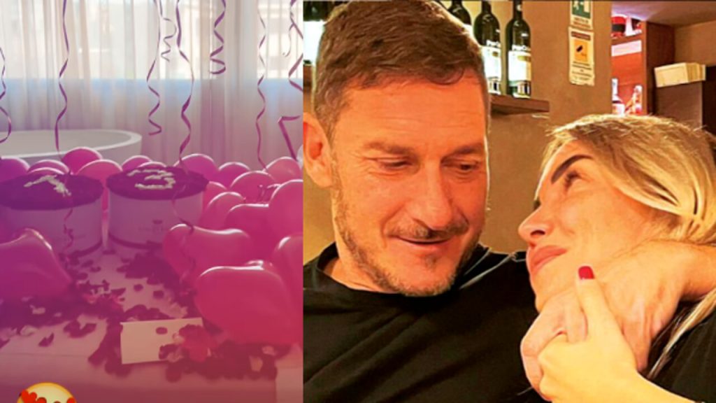 Totti sorpresa Noemi Bocchi San Valentino