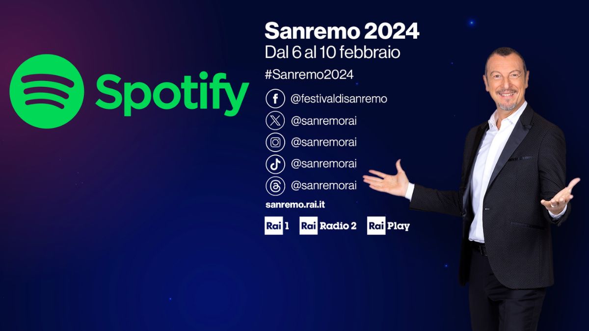 sanremo 2024 artisti più ascoltati spotify