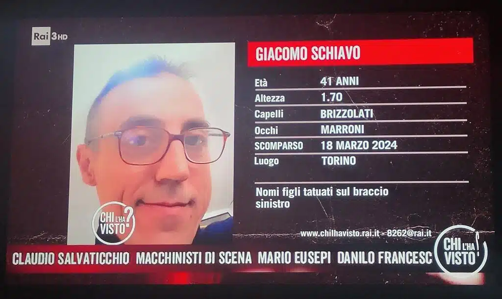 agropoli scomparso giacomo schiavo vive torino