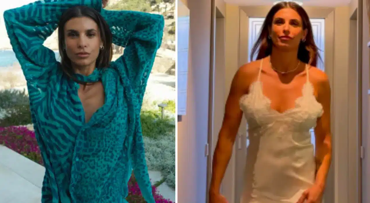 Elisabetta Canalis pizzo animalier fanno impazzire fan