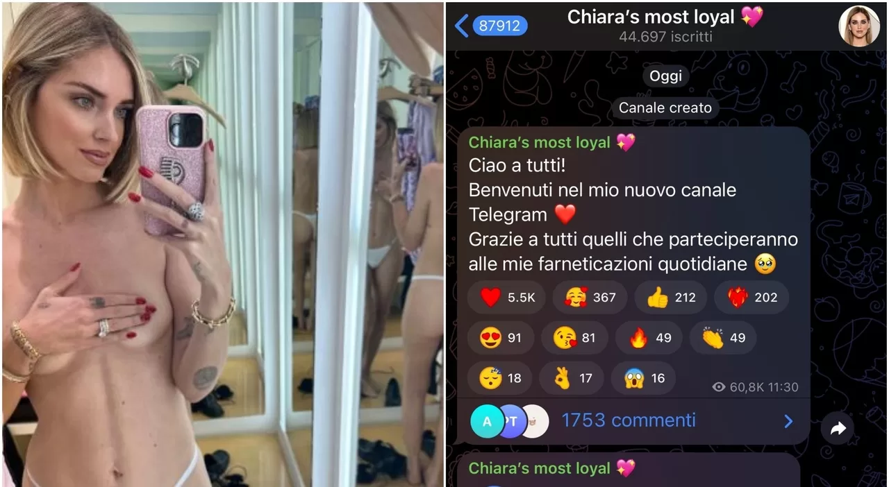 Chiara Ferragni canale Telegram