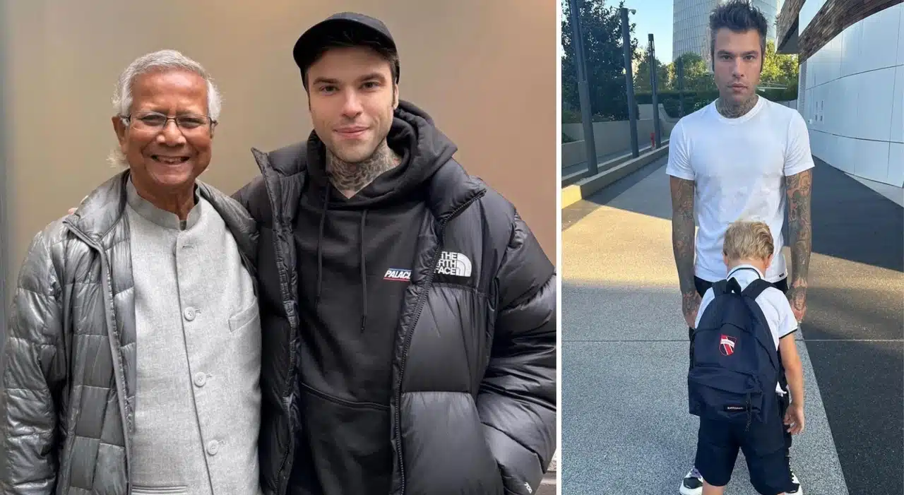 Fedez strani auguri compleanno Leo festa papà