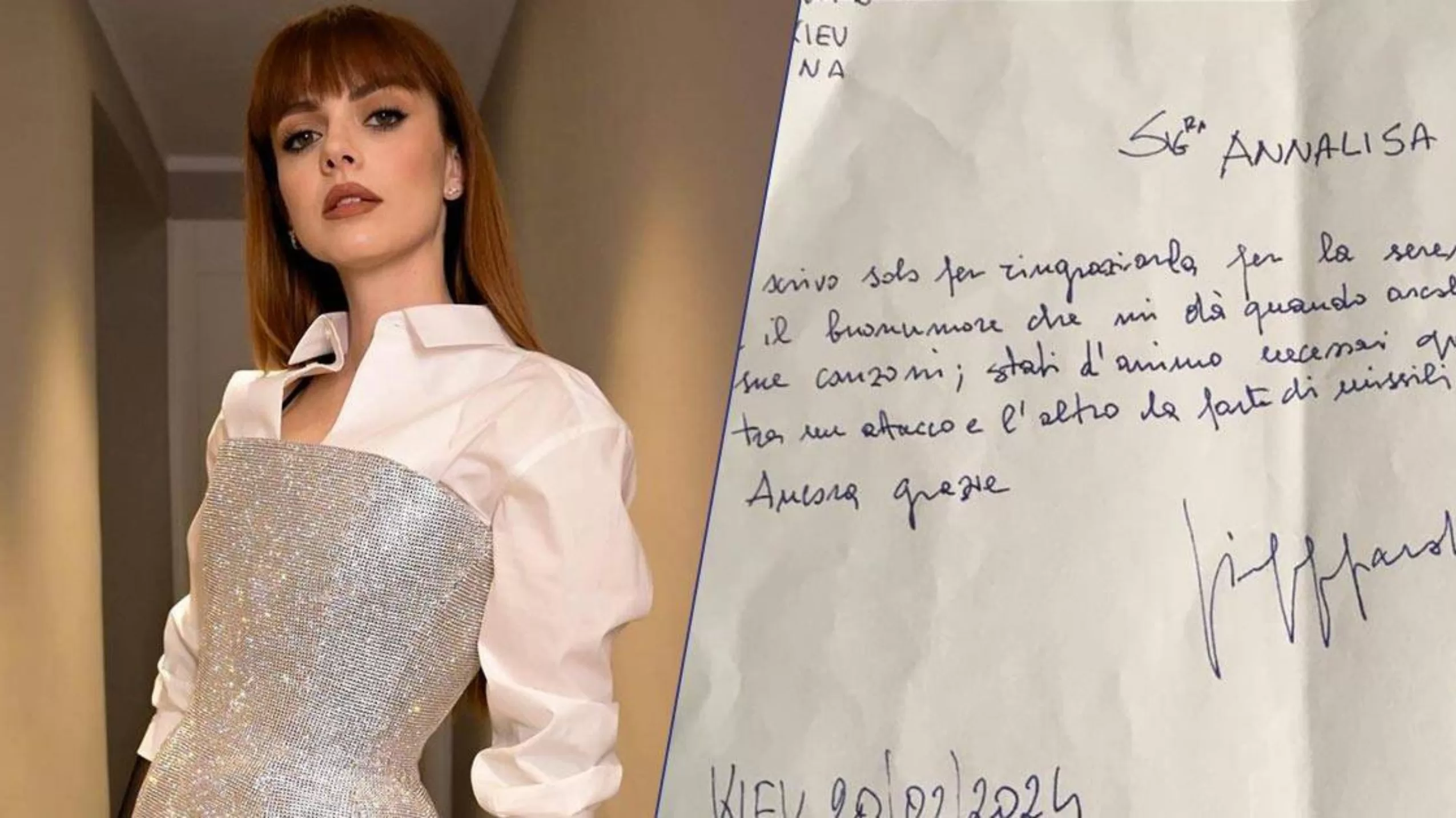 Annalisa riceve commovente lettera fan Kiev