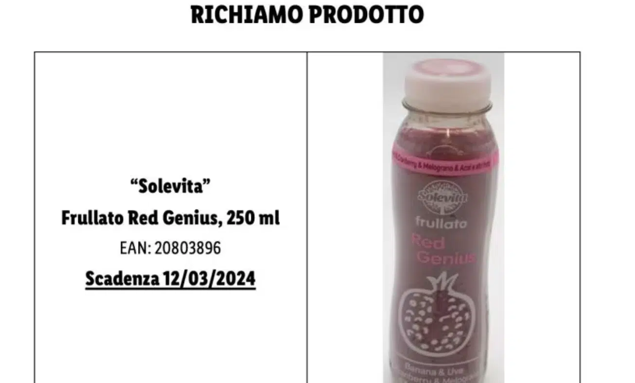 Supermercati Lidl microtossina frullato richiamo