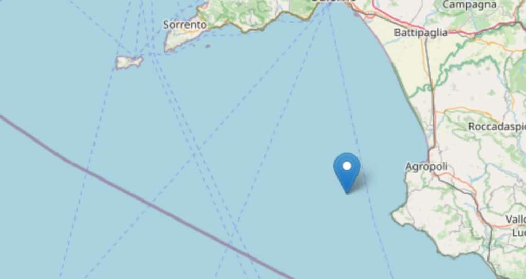 terremoto golfo salerno oggi 21 marzo