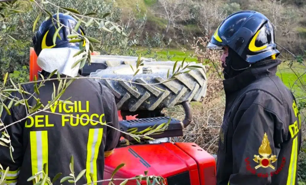 Incidente trattore Avellino morto