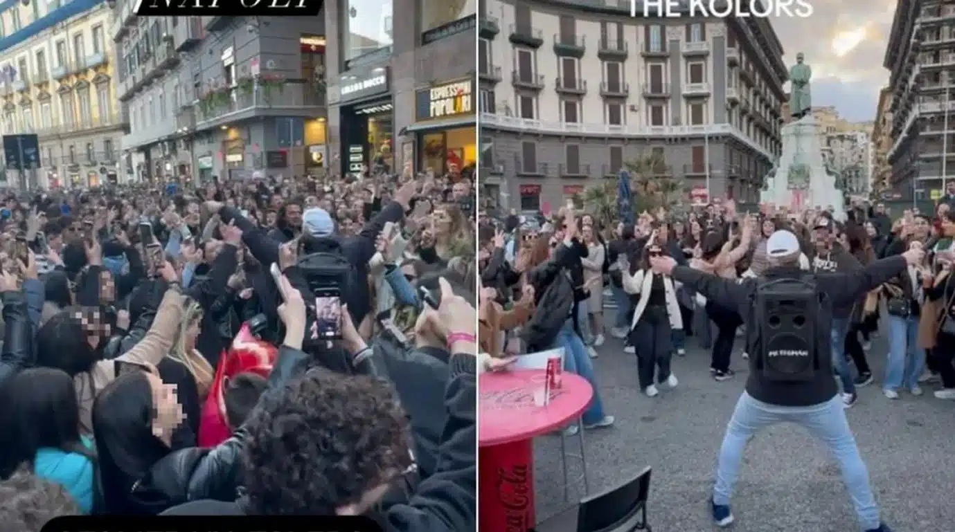 metroman cantante tiktoker multato napoli