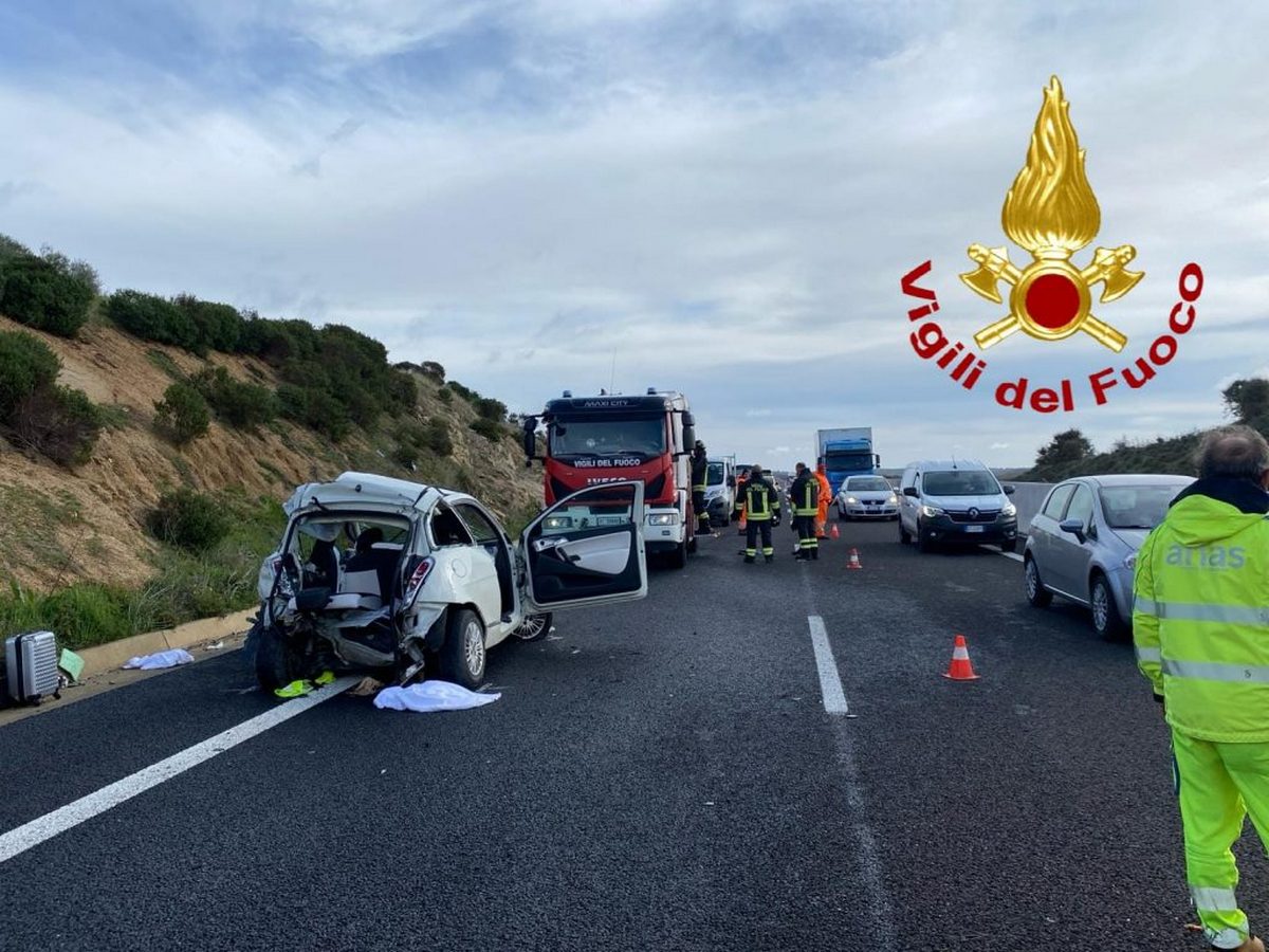 incidente sassari olbia morto feriti 5 marzo