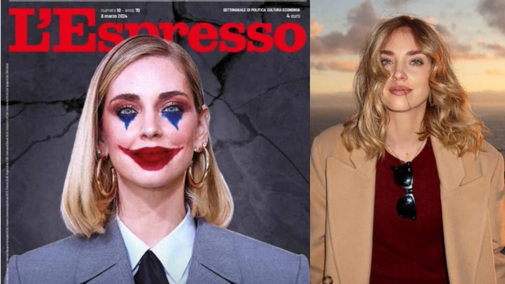 Chiara Ferragni pagliaccio Espresso