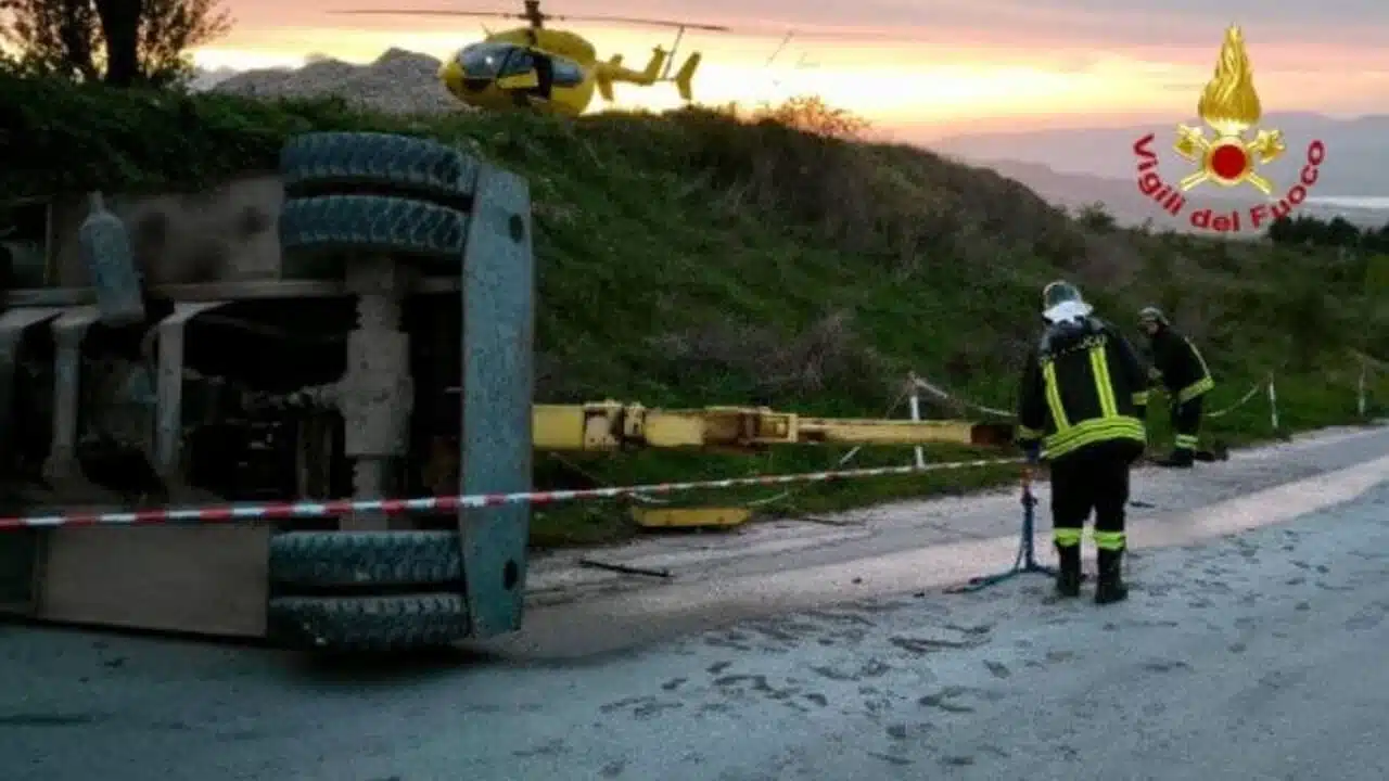 Incidente Pescopagano morto operaio