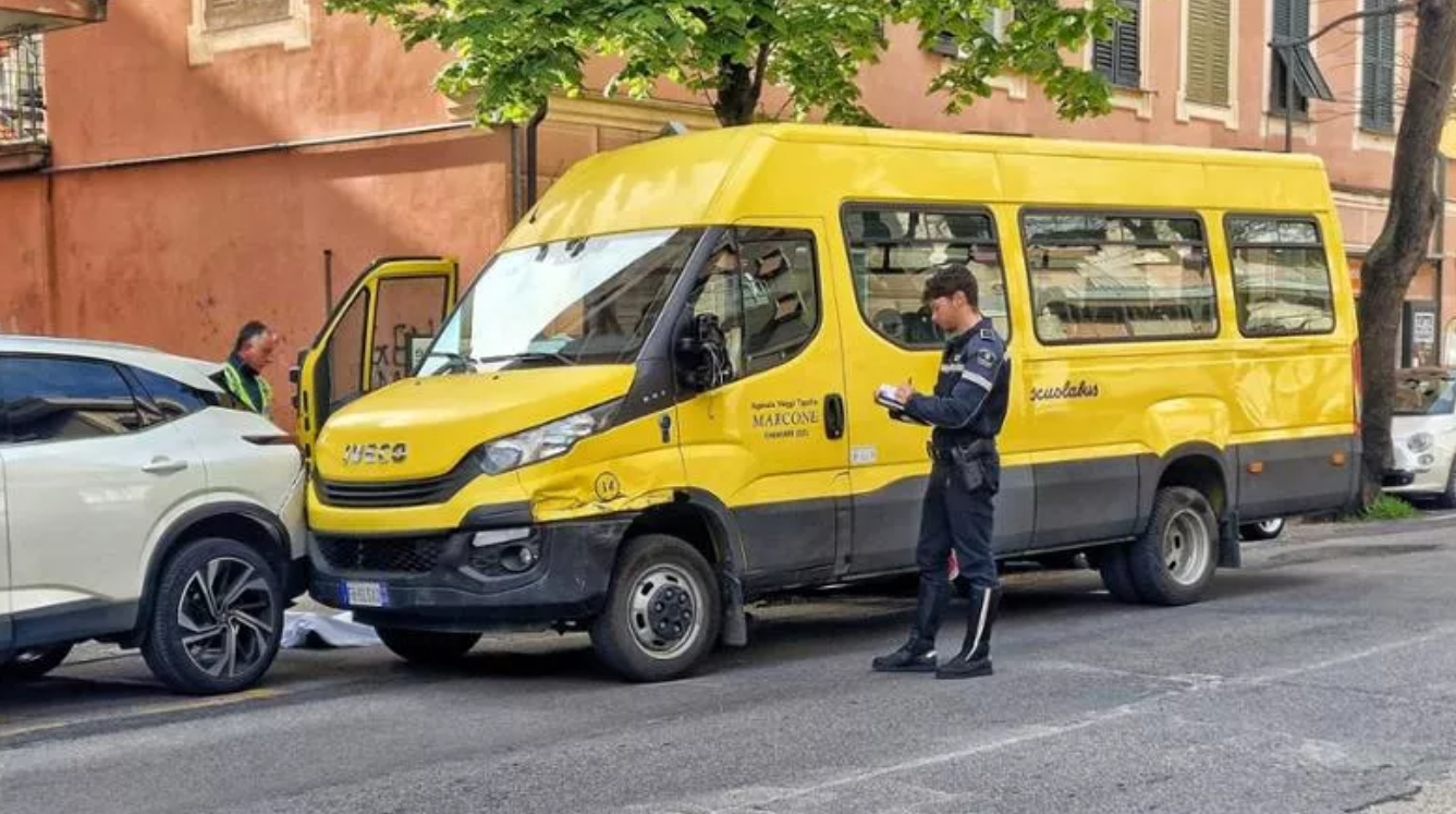 Genova autista scuolabus morto