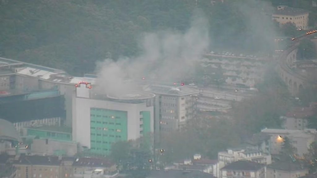 incendio trento ospedale